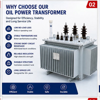 Transformateur de distribution triphasé fiable 10kV 0.4kV immergé dans l'huile 50Hz 60Hz 2000kVA 2500kVA pour projet EPC