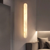 Moderne Luxuriöse Natürliche Marmor-Wandleuchte Wohnzimmer Nachttisch Schlafzimmer Dekoration Leuchten Vintage Alabaster Wandlampe Wohndekor Beleuchtung