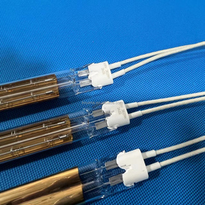 Rema 400V 6400 Wát Twin Ống sóng ngắn <span class=keywords><strong>Halogen</strong></span> IR nóng với vàng phản xạ thạch anh hồng ngoại sưởi ấm đèn cho mực in - Product Image 3