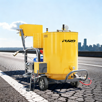 Mini machine de scellement des fissures pour la réparation des routes en béton et asphalte, machine de scellement des joints routiers, scelleuse de fissures d'asphalte 60L