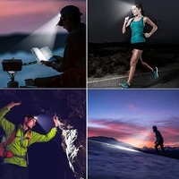 Portable en cours d'exécution étanche Usb Rechargeable phare professionnel extérieur capteur d'urgence Led lampe frontale pour la randonnée Camping