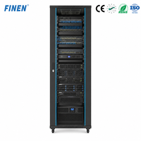 Baie de serveur au sol robuste en acier laminé à froid SPCC, certifiée CE RoHS, OEM ODM, en stock, 19 pouces, pour le stockage d'équipements de commutation d'entreprise IDC
