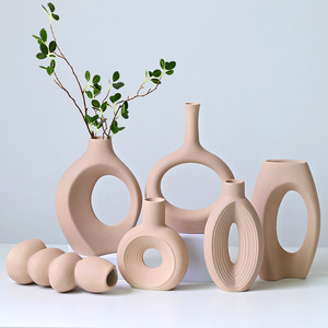 Hot Selling Morandi Matte Glaze Premium Texture Ceramic <b>Vase</b> for Home Table Desktop Display Decoration - Product Image 1