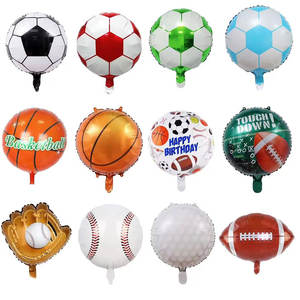 ลูกโป่งฟอยล์บาสเก็ตบอลฟุตบอลทรงกลมขนาด18นิ้วสำหรับตกแต่งงานปาร์ตี้เวิลด์คัพ - Product Image 2