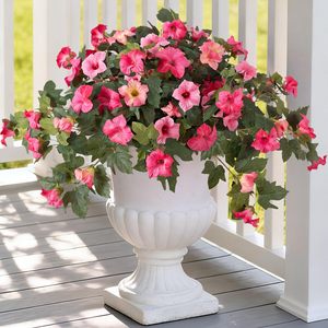 Fleurs artificielles en soie de type Morning Glory, résistantes aux UV, anti-décoloration, plantes de simulation pour la décoration intérieure et extérieure du jardin et du balcon - Product Image 1