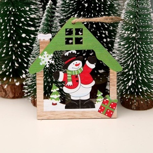 Decorazione Natalizia Creativa a Forma <span class=keywords><strong>di</strong></span> Casetta in Legno, Ornamento da Appendere all'<span class=keywords><strong>Albero</strong></span> <span class=keywords><strong>di</strong></span> <span class=keywords><strong>Natale</strong></span>, Decorazione per Vetrine, Regalo per Feste Natalizie - Product Image 6