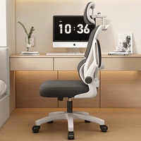 Chaise de bureau ergonomique accoudoir rabattable fonction pivotante chaise de direction importée avec appui-tête réglable maille plastique pas cher