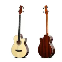 Wooden Acoustic Bass Guitar, 4 Strings, High Quality
