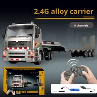 Nouveau camion plateau en métal télécommandé AOHAI 1:18, prêt à l'emploi, électrique