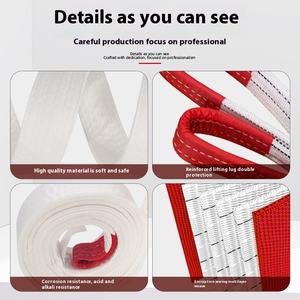 Sangle de levage de grue en polyester haute résistance LTUO XG <span class=keywords><strong>5t</strong></span> 100% ronde et plate - Product Image 3