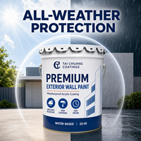 Peinture murale extérieure au latex TC pour façades de bâtiments et rénovation de maisons Couleurs et emballages personnalisés