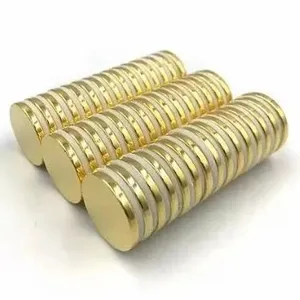 Magneti al neodimio di colore dorato con rivestimento diverso