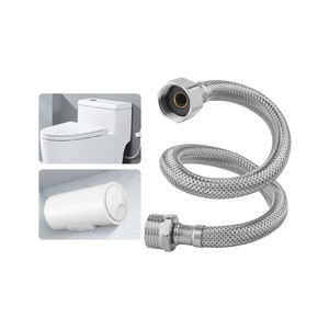 Raccord <span class=keywords><strong>d</strong></span>'extension en acier inoxydable Tuyau flexible en acier inoxydable 304 L7 Tuyau flexible pour <span class=keywords><strong>évier</strong></span> de cuisine de salle de bain chaud et froid - Product Image 2