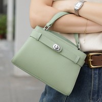 Sacs à main de luxe en cuir véritable ODM&OEM 2026, sac à bandoulière tendance pour femme avec un seul bouton