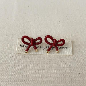 Trendy Cute Butterfly Knot Stud Design Earrings Versatile Niche Commuting New Daily <b>Sweet</b> Style for <b>Gifts</b> - Product Image 5