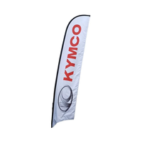 Drapeaux de plage extérieurs personnalisés pour événements Bannière volante promotionnelle fournie en usine et drapeaux de vent Style plume