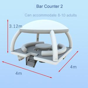 <strong>Inflatable</strong> Water Bar Sea Sofa Floating Lounge Chair With Awning Net For Home's Swimming <strong>Pool</strong> Leisure Time Rest &amp; Floating Table