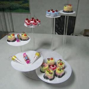 Moderno lampadario di cristallo per la torta nuziale Stand elegante espositore per la visualizzazione della scrivania - Product Image 4