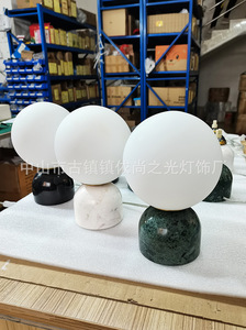 Nouveau nordique postmoderne ins vent petite <span class=keywords><strong>lampe</strong></span> de table créative simple <span class=keywords><strong>lampe</strong></span> de bureau étude de chevet moderne <span class=keywords><strong>lampe</strong></span> de table en marbre - Product Image 2