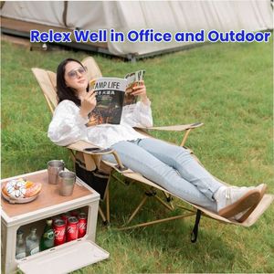 New Đa Chức Năng Nằm Và Ghế Cắm Trại Ghế Với Chân Thư Giãn Pad Ngủ Cho Bãi Biển Đi Bộ Đường Dài Nhà Trường Thể Thao Bệnh Viện Sử Dụng - Product Image 3