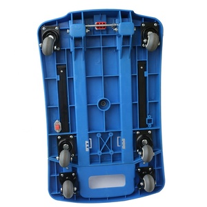 Neues Modell Handwagen Wagen Laden kg Blaue Farbe Kunststoff plattform <span class=keywords><strong>Hand</strong></span> truck Handwagen Wagen - Product Image 6