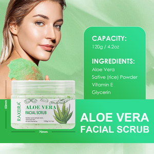 Gommage visage bio à l'aloe vera et à la vitamine E Exfoliant anti-acné Enlever la peau de Deod et améliorer le teint et la texture de la peau - Product Image 6