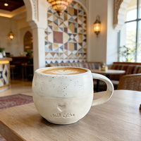 Mug à café en porcelaine de forme classique avec logo personnalisé, 250 ml, jetable, compatible lave-vaisselle et micro-ondes