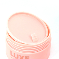 Ensemble de flacons pulvérisateurs à pompe Conteneur de crème de soin de la peau Bocaux Emballage en plastique pour animaux de compagnie Emballage cosmétique rose cylindrique de luxe 100ml 200ml