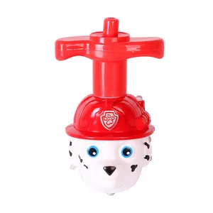 High Quality Cheap Custom Dog Shape Plastic Gyro Spinning Top Toy For Kids Souvenir