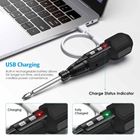 Manche de tournevis électrique rechargeable, tige droite antidérapante pour accessoires électriques domestiques