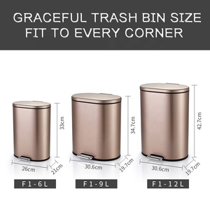 Thùng Rác 3 Gallon Cho Nhà Bếp, Thùng Đựng Rác Kim Loại Bằng Thép Không Gỉ - Product Image 2