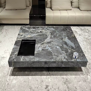 Tavolino <span class=keywords><strong>da</strong></span> Caffè di Lusso in Marmo di Alta Gamma, Tavolo <span class=keywords><strong>da</strong></span> Tè Rettangolare Appositamente Progettato per Salotti, Studi o Uffici - Product Image 6