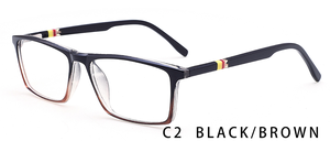 TR90 독서 안경 프레임 광학 안경 저렴한 사각형 블루 라이트 차단 안경 도매 8 색 남성과 여성 - Product Image 2