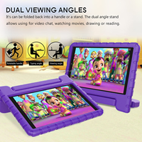 Housse de tablette HGD pour Amazon Kindle Fire HD 10 2015 / 2017 / 2019 pouces étui en mousse EVA avec support
