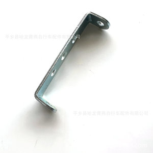 Soporte en forma de U para bicicleta, 70mm x 15mm x 16mm, soporte de pared desmontable, accesorio de hierro plateado para bicicleta - Product Image 4