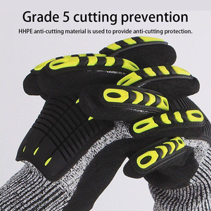 Guantes de Mano Personalizados Nivel 5 Anti-Impacto TPR con Recubrimiento de Nitrilo Arenoso, Guantes Industriales de Mecánico Pesado Resistentes al Corte - Product Image 2