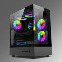Super diseño de alta calidad MATX ordenador Mid Tower CPU gabinete para juegos de ordenador ITX USB3.0 USB2.0 PC Case