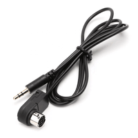 Pour adaptateur de câble audio auxiliaire Jvc KCE-121B Ai-Net 3.5mm pour Alpine
