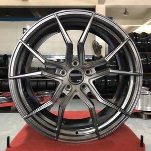 ล้ออะลูมิเนียมสีดำเงา Pengzhen น้ำหนักเบา 5x114.3 5x112 แบบหลายก้าน สำหรับรถแข่ง - Product Image 2