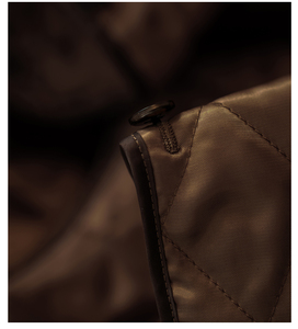 <span class=keywords><strong>Manteau</strong></span> en cuir Chester à double boutonnage pour <span class=keywords><strong>homme</strong></span>, <span class=keywords><strong>mi</strong></span>-<span class=keywords><strong>long</strong></span>, décontracté, rétro, couleur unie, pour l'automne et l'hiver - Product Image 6