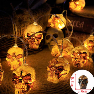 Hot Sale Halloween Series Scary and Weird Cat Ghost Spider Web Pumpkin Indoor Decoration LED String Lights - Product Image 6