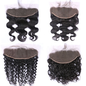 Frontale en dentelle <span class=keywords><strong>suisse</strong></span> HD 13x6 pouces, couleur naturelle, cheveux humains, closure en dentelle complète, nœuds non blanchis, nœuds coréens faits à la main, petits nœuds - Product Image 5