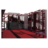 Parque de Aventuras Interior Happyzone, Circuito de Obstáculos Ninja Warrior para Adultos y Adolescentes, Capacidad para Más de 500 kg, Ideal para Instagram