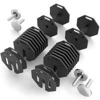 Kit d'extension de poids 1,0 kg – 6 ou 8 pièces – Compatible avec les haltères réglables Octa Rapid, les barres et les kettlebells