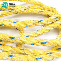 Ligne d'amarrage en polypropylène à 4 brins haute résistance, diamètre 12 mm, résistante à l'abrasion, corde pour quai flottant