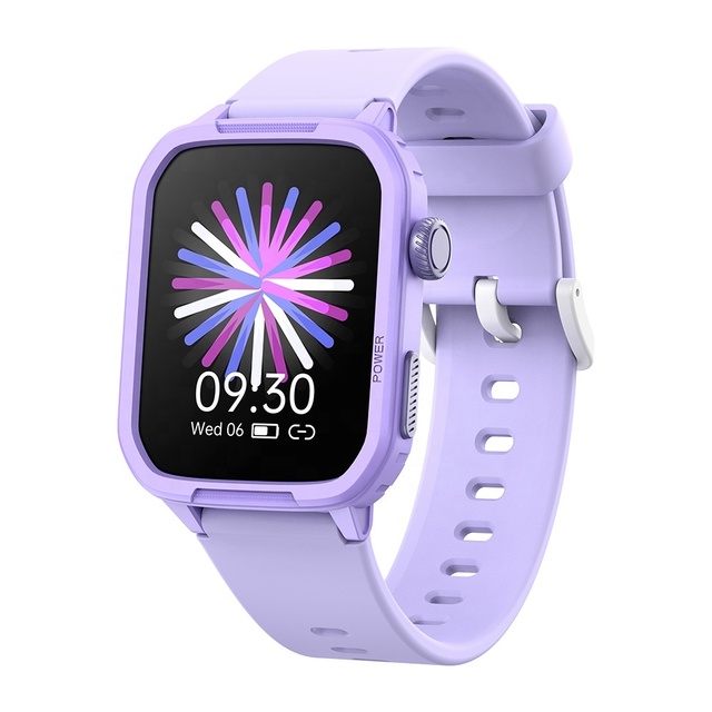 H96 Kids Smartwatch with Heart Rate Sports Sleep Children Watches Gifts Smart Watch for Girls in Pink Purple Colour