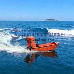 Bateau <span class=keywords><strong>de</strong></span> sauvetage maritime en fibre <span class=keywords><strong>de</strong></span> verre avec moteur pour navire GRP - Product Image 2