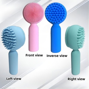 Cepillos de Limpieza Facial Eléctricos de Silicona 2 en 1, Exfoliantes Portátiles para el Cuidado de la Piel, Cepillo de Limpieza Facial para Belleza - Product Image 5