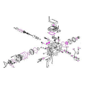 Kit de réparation et de révision de l'élément de <span class=keywords><strong>pompe</strong></span> à injection de carburant VP44 1467045046 Joint torique pour Audi A6 A8 VW Passat 2.5 TDI LUCAS LDFF0049 - Product Image 1