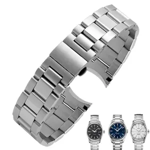 Para OMEGAA Watch Seamaster Strap Original Solid Steel Watch Band 20MM PARA Omega Watch pulsera